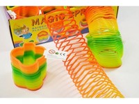 12er Sortiment Regenbogenspiralen 6,5 cm in vielen Formen - Herz, Stern, Baum...