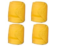 4er Set Polarfleecebandagen Bandagen Fleece dick HKM Fleecebandagen sonnen gelb