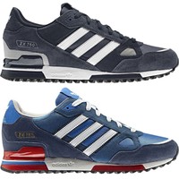 Adidas Originals Mens ZX 750 Trainers Blue Running Shoes, UK Size 6 7 8 9 10 11