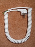 ANSCHLUSSLEITUNG, SPIRALLEITUNG, WENDELLEITUNG  230V  WEISS  3*1,00 qmm