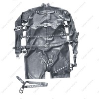253 Latex Rubber Gummi straitjacket Coats binders belts customized 0.7mm catsuit