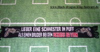 Anti Bayern Schal "Lieber eine Schwester im Puff" Ultra + neu und ungebraucht +