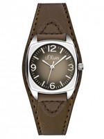s.Oliver Damenuhr Uhr Leder Braun Modern Quartz SO-2791-LQ