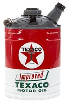 Texaco  Blech Kanne US Gasoline Tankstelle Zapfsäule Oldtimer Werkstatt Gieskann