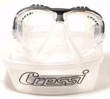 NEW Cressi Matrix Mask Clear/BLACK Snorkeling & Scuba Diving ITALY Mask.
