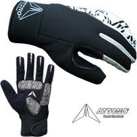 Winter Fahrradhandschuhe von ATTONO Winter Gel Fahrrad Handschuhe mit Membrane