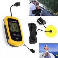 100M Portable Sonar Sensor LCD Fish Finder Alarm Fishfinder FISCHORTUNGSGERÄT