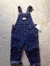 New Pair of Baby Girl OshKosh B'gosh Heart Denim Overalls Size 24 Months NWT