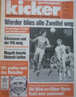 Kicker 1988 , Nr.15 , Werder Bremen ,  VfL Bochum