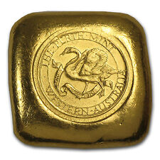 1 oz Gold Bar - Perth Mint (Square Button) - Sku #56505