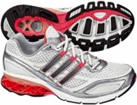 ADIDAS BOOST white/silver/red  378075   Damen Running Sneaker