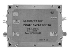 Uhf power amplifier, Uhf Tv power amplifier 10W/20dB, 450-840Mhz power amplifier