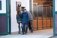 4er Satz Transportgamaschen Eskadron Rippstop Pony Navy Turquoise Check (46) NEU