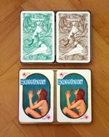 DDR EROTIK KARTENSPIEL " SWEETHEART " ROMME CANASTA EROTISCHE SPIELKARTEN OVP