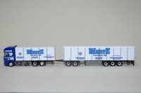 Herpa 302173 Scania R 09 Topliner R730 Hängerzug MERTZ Transport AB HO NEU