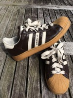 Adidas Superstar / Größe: US 10 1/2 / Farben: dunkelbraun, caramel, beige 