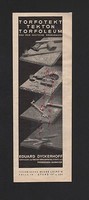 POGGENHAGEN-HANNOVER, Werbung 1935, Eduard Dyckerhoff Torfoleum Tekton Verkaufs