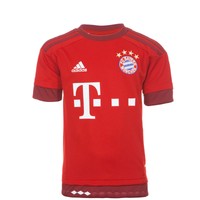 adidas Performance FC Bayern München Trikot Home 2015/2016 Kinder rot / weiß NEU