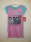 NWT 1D-1 Direction Girls Nightgown-4/5-Pink/Blue-Short Sleeves