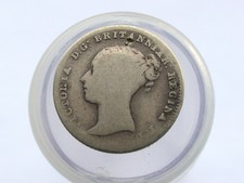 1855 Great Britain Queen Victoria Silver Groat - four pence Scarce coin low mint
