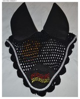 Edle  Fliegenhaube ,Schwarz, Strass  , Gr. Pony, NEU , Deutschland