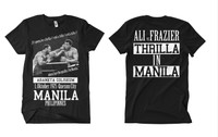T-Shirt muhammad ali 3FB Black,king of the ring ,Boxing,KO,Thrilla in Manila, 