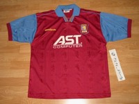 ORIG. REEBOK ASTON VILLA FC HOME TRIKOT SHIRT 1995-97 ENGLAND L LARGE TOP!