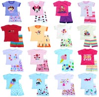 More than 60 Type Girls Baby Toddler Cotton Short Sleeve Pajamas Set Kid's 2T-7T