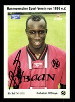 Babacar N Diaye Autogrammkarte Hannover 96 1998-99 Original Signiert+A 129101