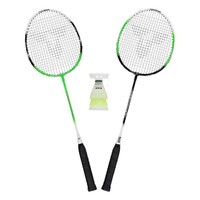 Talbot Torro Badminton Set 2x Schläger +2x Federball + Tragetasche NEU