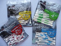 PTS Holztees von PRIDE GOLFTEE in unterschiedl. Anzahl und verschiedenen Längen