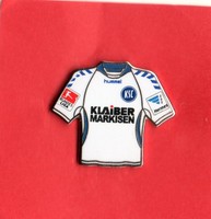 Pin TRIKOT  KARLSRUHER SC   WEISS    2013-14  BL-PATCH  HERMES-PATCH