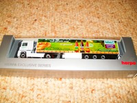 Herpa Renault Magnum Gardinenplanen-Sattelzug Bernhard Land Hohes C