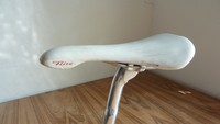 Selle Flite Titanium Weiss Leder white lether