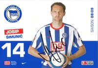 Josip Simunic   Hertha BSC Berlin   2008/2009  Autogrammkarte - 217125