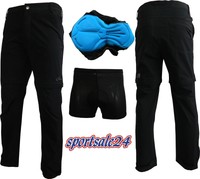 Gonso Bike-Hose lang " Potenza " Zipp Off inkl. Innenhose Neu 15003 UVP 129,95 €