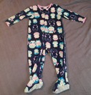GUC Carters Baby Girl Clothes 18 Months One Piece Fleece Penguin Pajama Sleeper