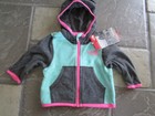 NEW THE NORTH FACE GLACIER FULL ZIP FLEECE JACKET HOODIE BABY GIRLS 0-3M FREE SH