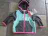 NEW THE NORTH FACE GLACIER FULL ZIP FLEECE JACKET HOODIE BABY GIRLS 0-3M FREE SH