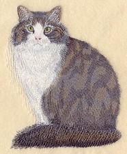 Embroidered Fleece Jacket - Norwegian Forest Cat C7950 Sizes S - Xxl