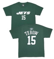 NFL Kinder/Youth Name&Number T-Shirt NEW YORK NY JETS Tim Tebow #15 green