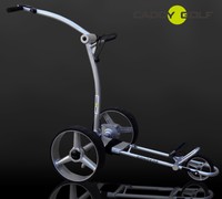 CADDY-GOLF concede ELEKTRO TROLLEY RAUCHSILBER DISTANZTIMER, MEMORY, 350W MOTOR