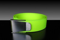 Bleigurt 50 mm, schwarz oder neongelb mit Edelstahlschnalle