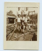 N5165/ Rudern Privat Foto junge Männer  ca.1920