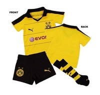BVB Borussia Dortmund PUMA Trikot+Hose/Shorts+Socken/Stutzen+Hermes Badge 104cm
