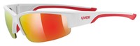 Uvex Fahrradbrille Sportbrille Sportstyle 215 white / red