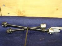 Fahrrad Schnellspannset Shimano Vintage Design Schwarz-Silber günstig