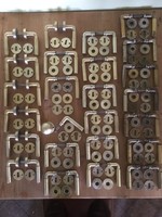 1 Türklinke Bauhaus Gropius Original Kramer Frankfurter Normendrücker Neu Silber