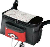 Amaro Fahrrad Lenkertasche Fahrradtasche Kartenfach isolierendes Hauptfach