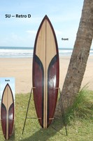 SU 160-Retro D / Deko Surfboard 160 cm beidseitig lackiert Surfbrett Surfbretter